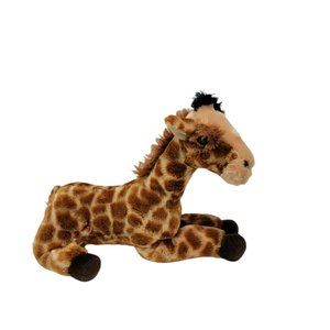 13" Giraffe Plush Stuffed Animal Toy Brown Aurora
